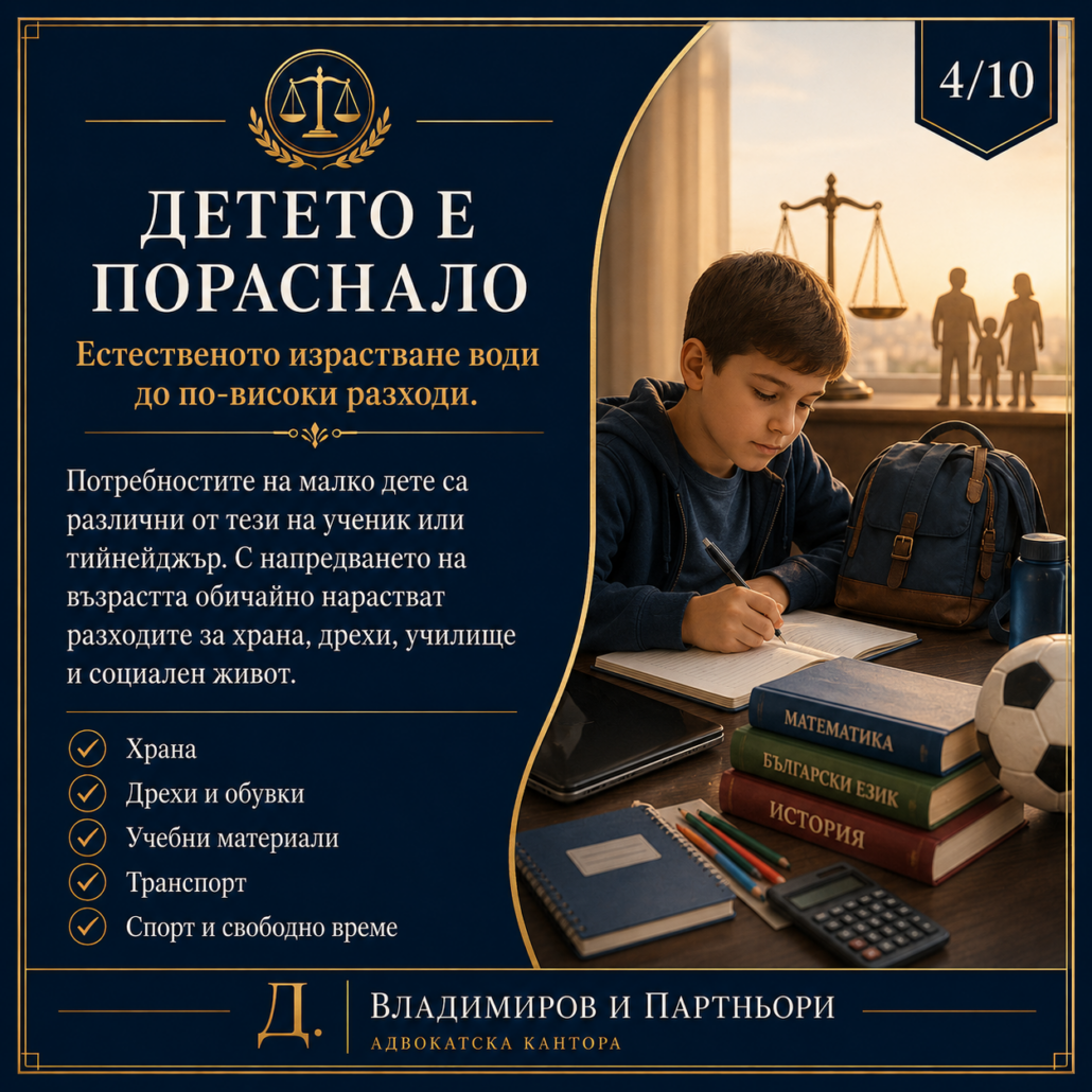 Увеличение на издръжка на дете 4 Увеличение на издръжка на дете