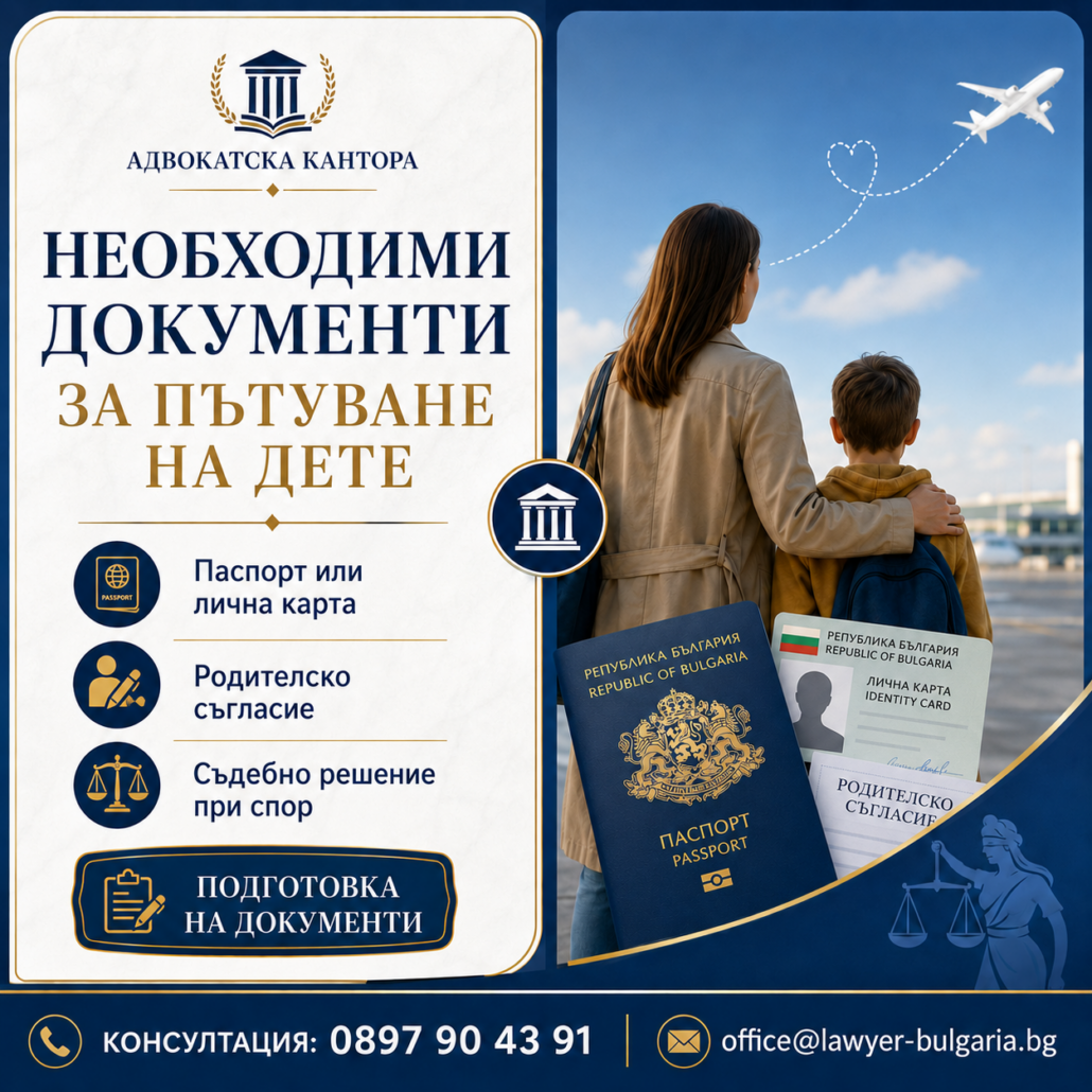 Заместващо съгласие пътуване на дете Заместващо съгласие пътуване на дете