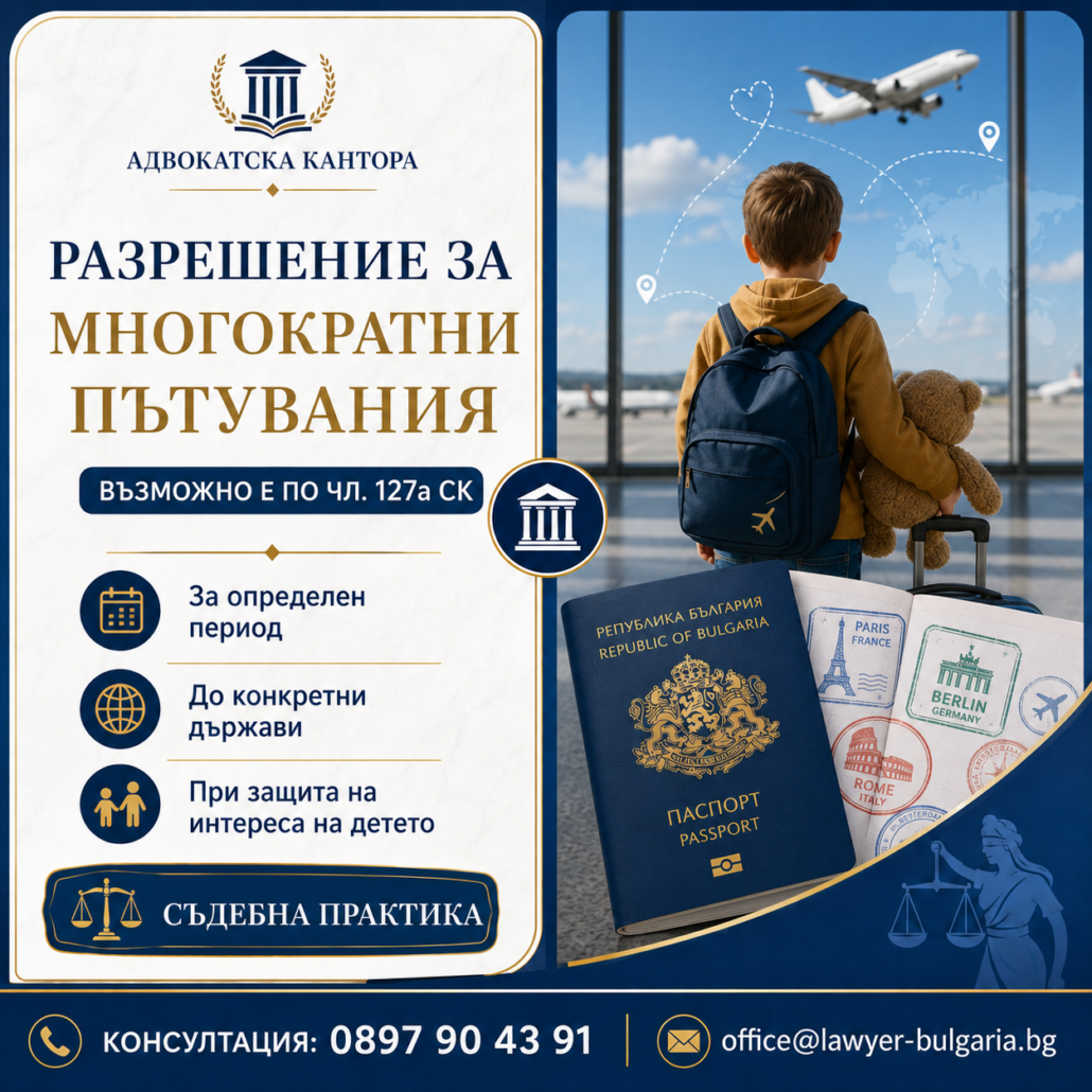 Заместващо съгласие пътуване на дете Заместващо съгласие пътуване на дете
