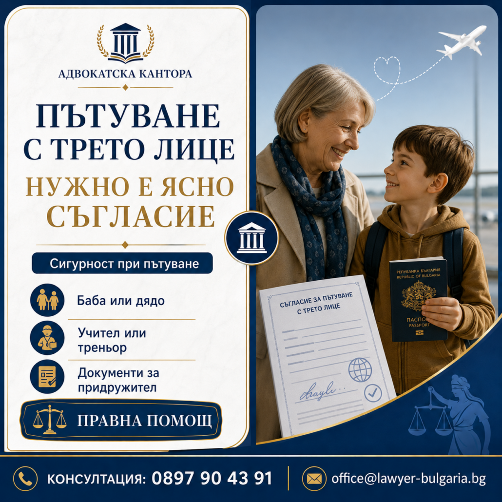 Заместващо съгласие пътуване на дете Заместващо съгласие пътуване на дете