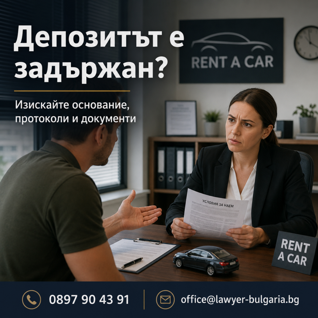 Връщане депозит Рент а кар 5 Връщане депозит Рент а кар