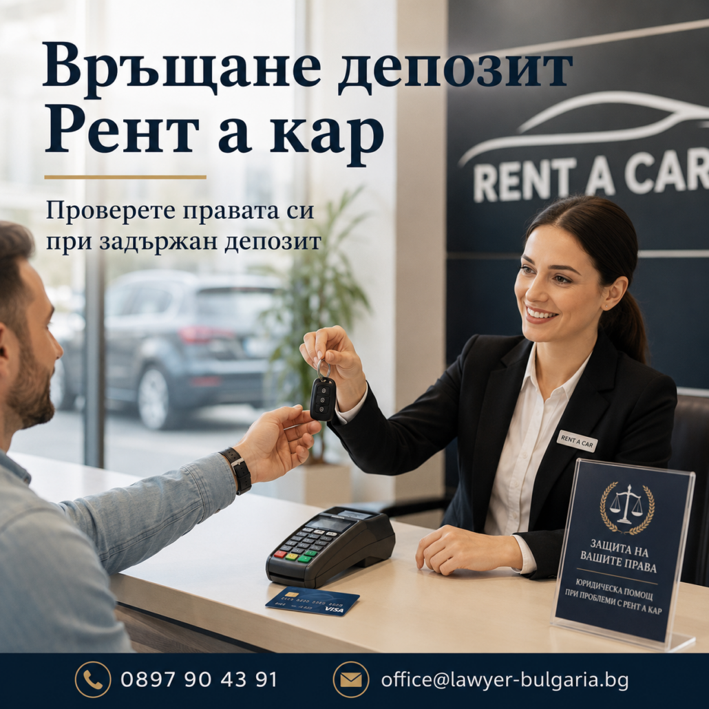 Връщане депозит Рент а кар 2 Връщане депозит Рент а кар